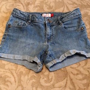Jean shorts by SO, girls size 12